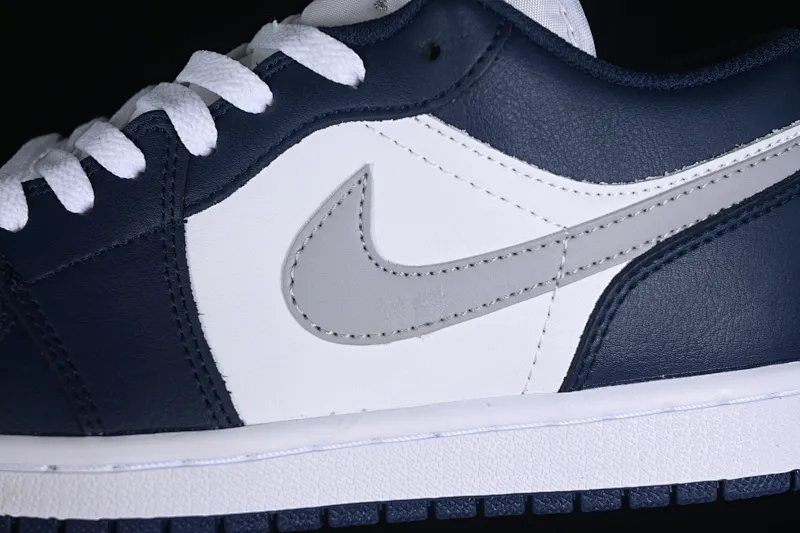 All categories Air Jordan Jordan series basketball shoes Air Jordan 1 Low Z version Air Jordan 1 Low AJ1 Joe 1 white blue gray low-top cultural basketball shoes 553558-141